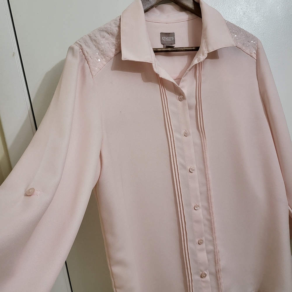 Chico's Button down Longsleeve Tops - Picture 3 of 13